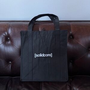SOLIDCORE Brand New Large Tote Bag in Black White 14" x 12.75" x 9.5"